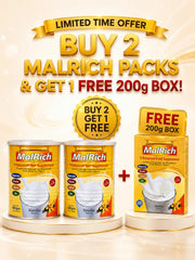 Buy 2 MalRich 400g Tins &amp; Get 1 FREE 200g Box