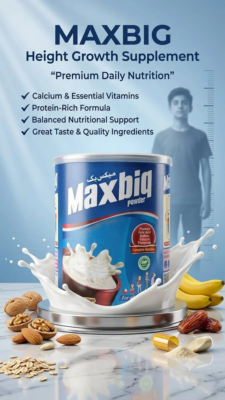 Maxbiq – Height Growth & Premium Nutrition Powder (400g)