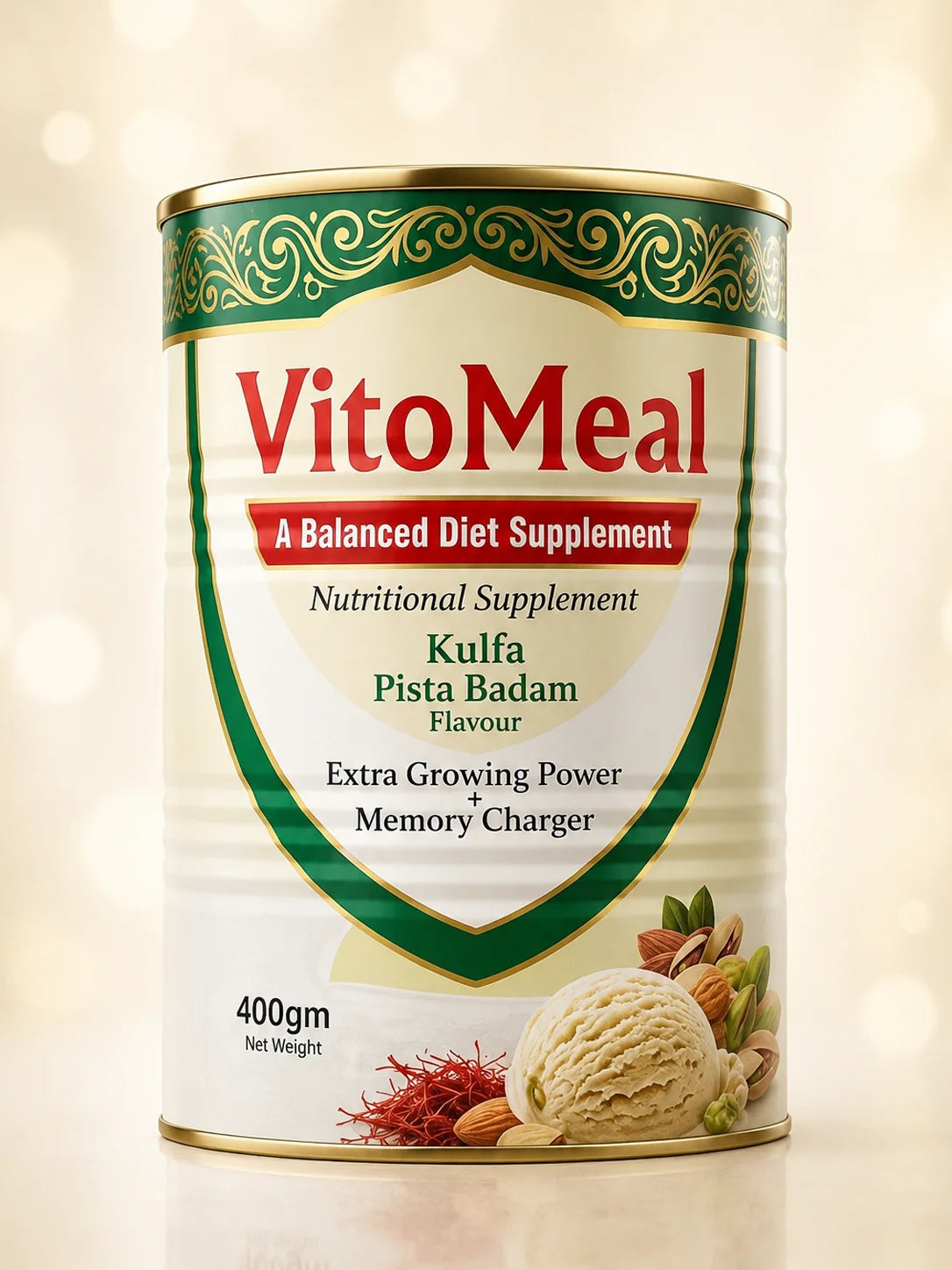 VitoMeal – Milk-Based Weight Gain Nutrition Powder (400g)